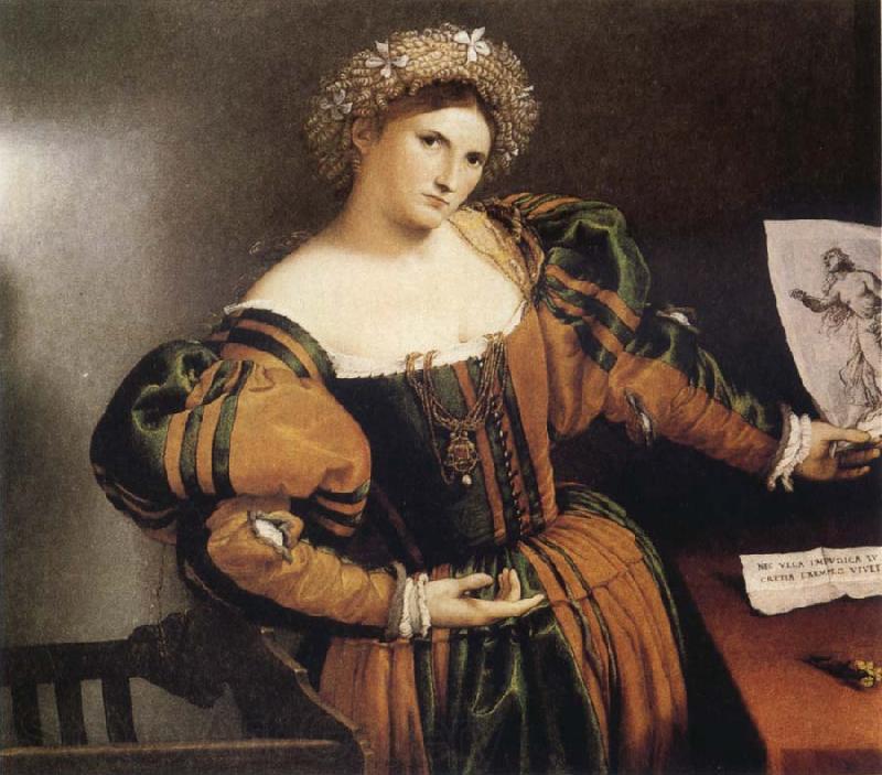 Lorenzo Lotto Portrait of a Lady as Lucretia France oil painting art